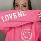 Pink Love Me Sweatshirt [Womens]